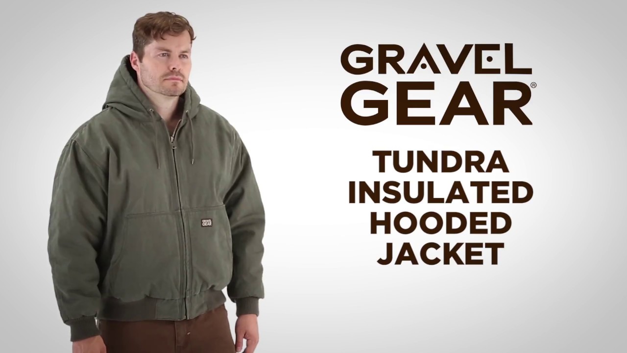 Gravel Gear Mens Tundra Insulated Hooded Jacket