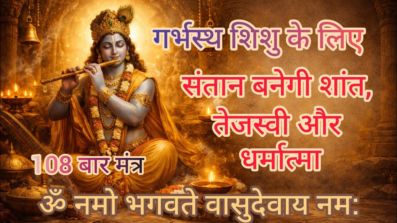 ॐ नमो भगवते वासुदेवाय मंत्र 108 बार | Garbh Sanskar Mantra |GARBH VIGYAN