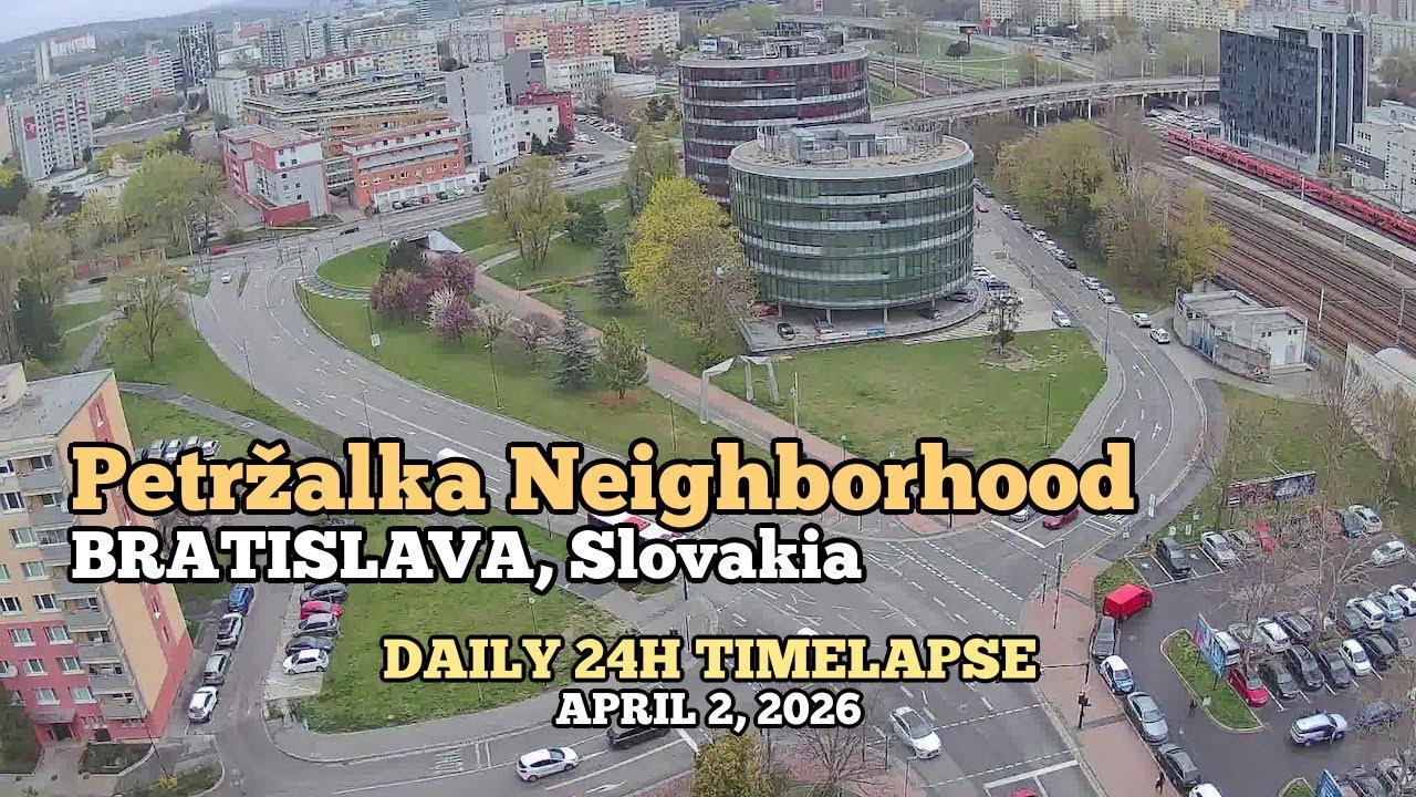 Petržalka Neighborhood - Daily Timelapse: April 2, 2026 [Bratislava, Slovakia]