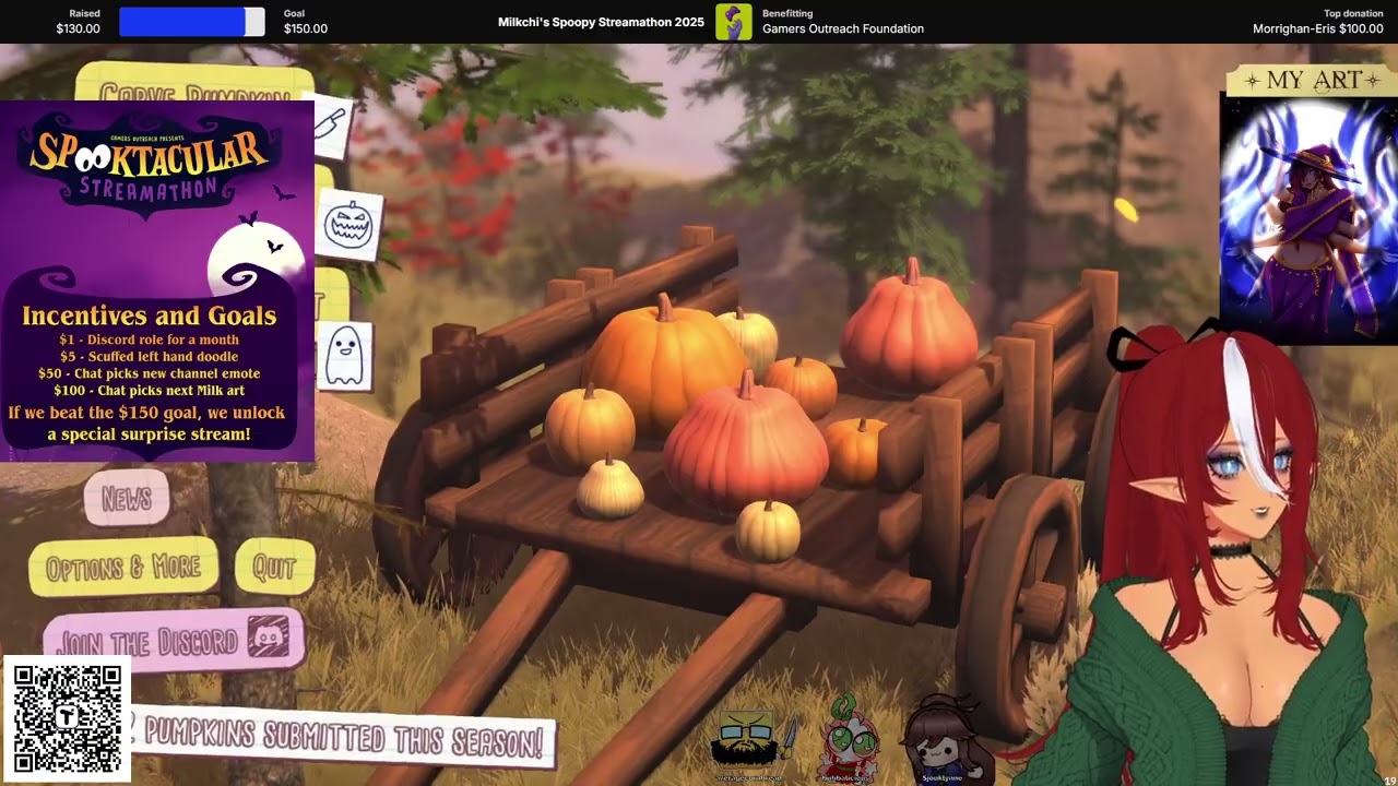 Spooky charity stream