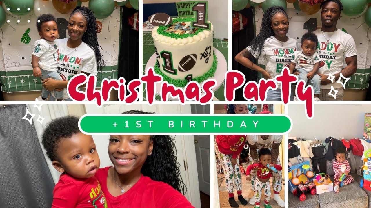 CHRISTMAS PARTY + 1ST BIRTHDAY 2025|| opening gifts, party games, vlog ,etc.
