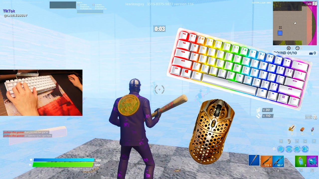 Razer Huntsman Mini ASMR Chill🤩 Satisfying Gameplay Keyboard Fortnite 390 FPS Smooth 4K