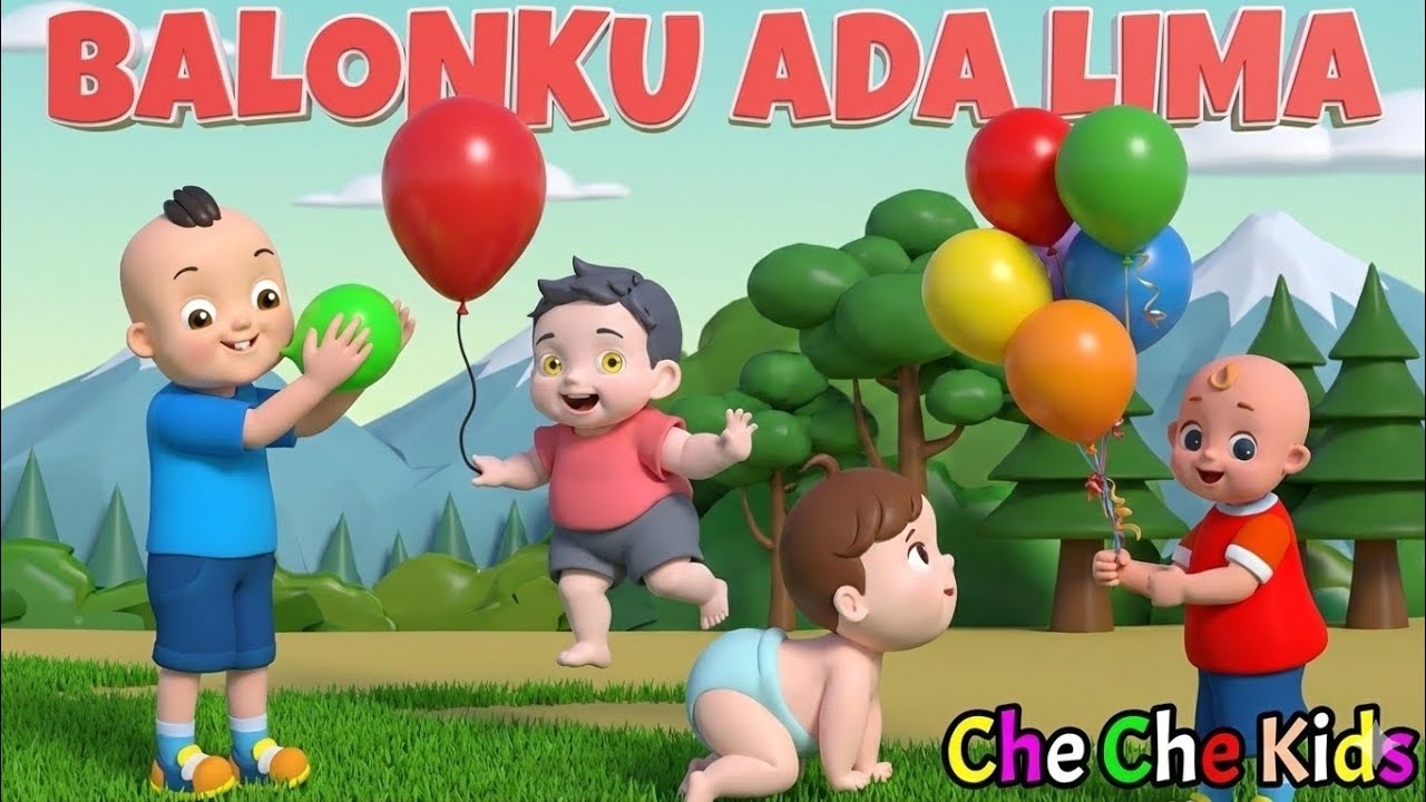 Balonku Ada Lima || Lagu Balonku || Lagu Anak Anak - Lagu Anak Indonesia Populer