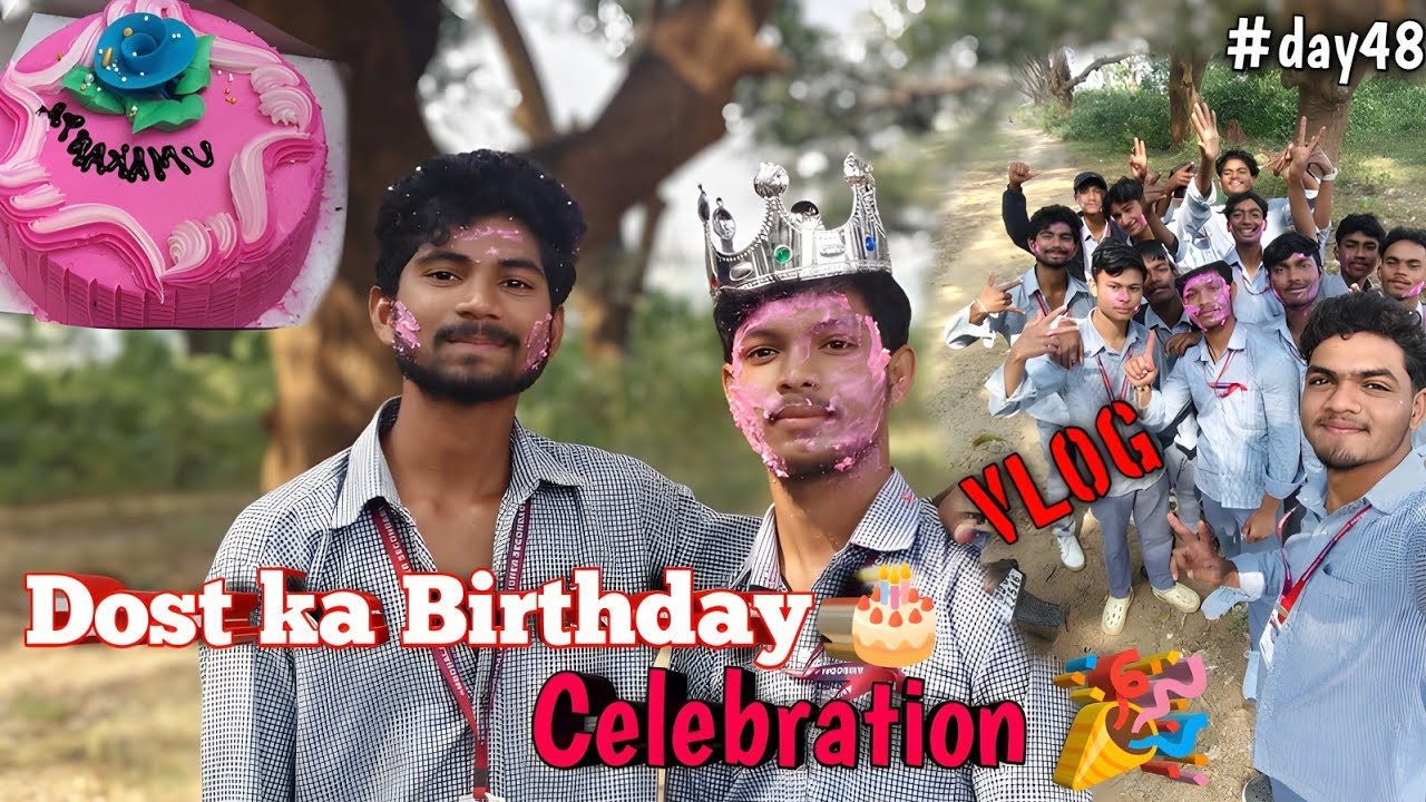 Dost ka Birthday 🎂 day celebrate 🎉 | (60 day challenge ର day48) Janek vlog 