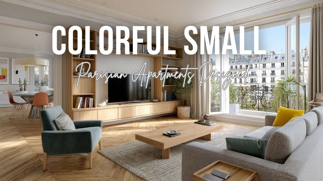 Colorful Small Parisian Apartments Designed for Simple Yet Stylish Urban Living