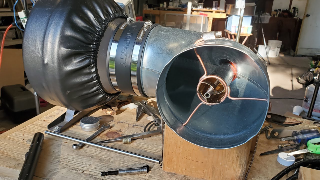Building a hot air fiber spinner continues (Patreon Livestream no.6)