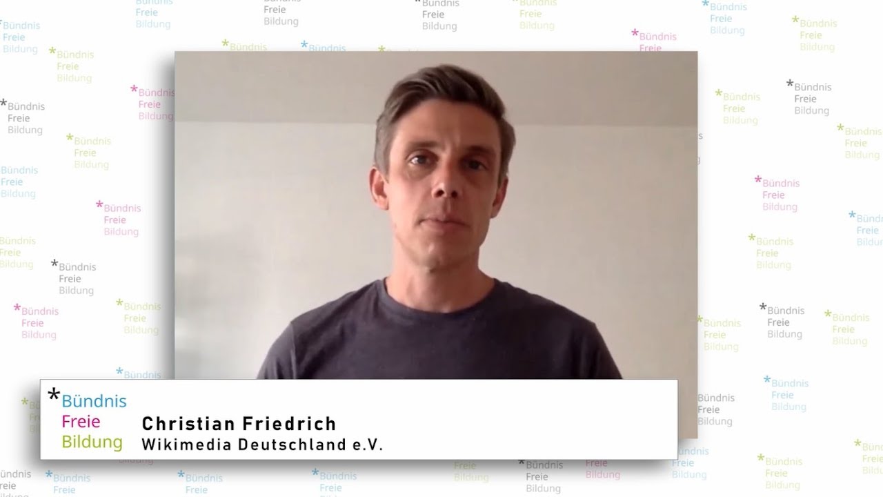 Warum wir f&uuml;r freie Bildung einstehen ... Christian Friedrich | wikimedia.de