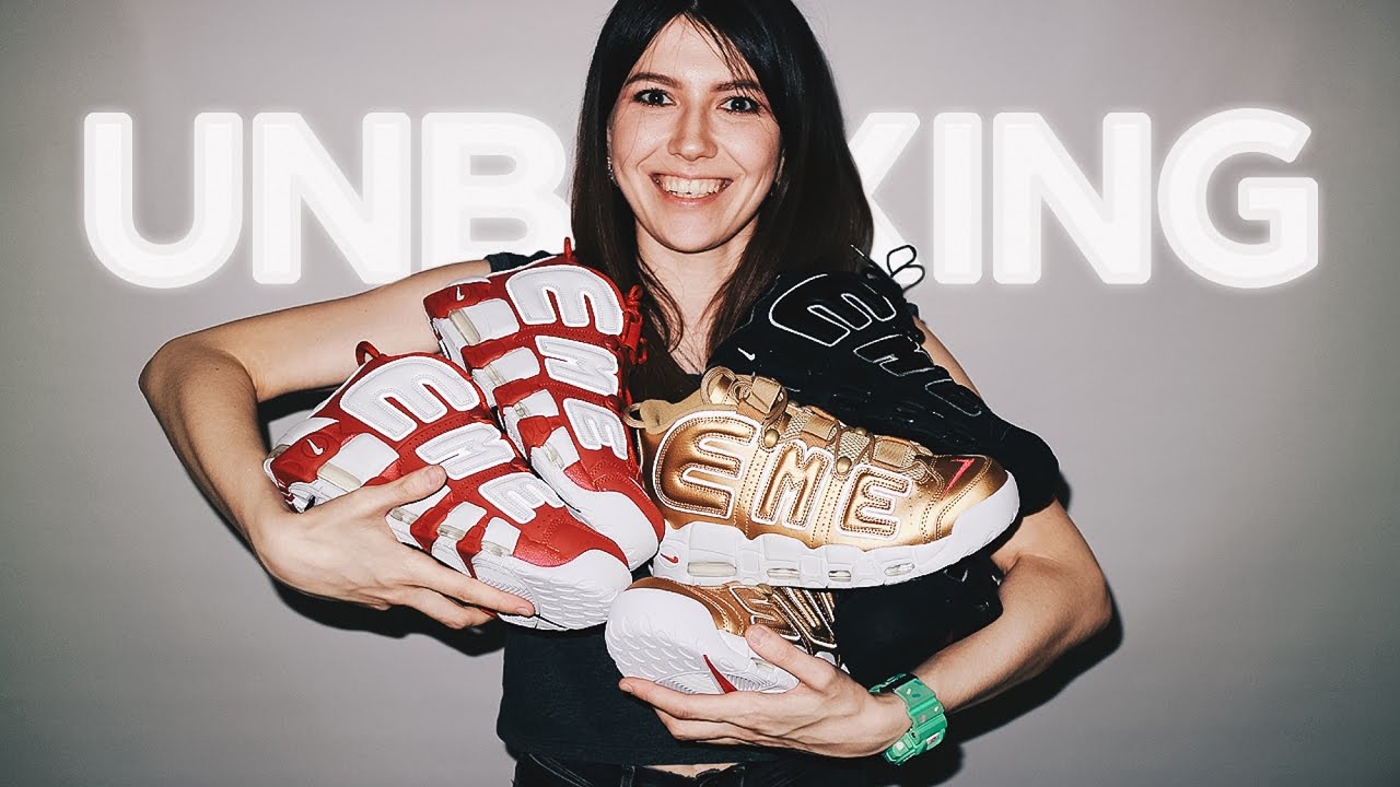 Unboxing и обзор коллаборации Supreme x Nike Air More Uptempo 