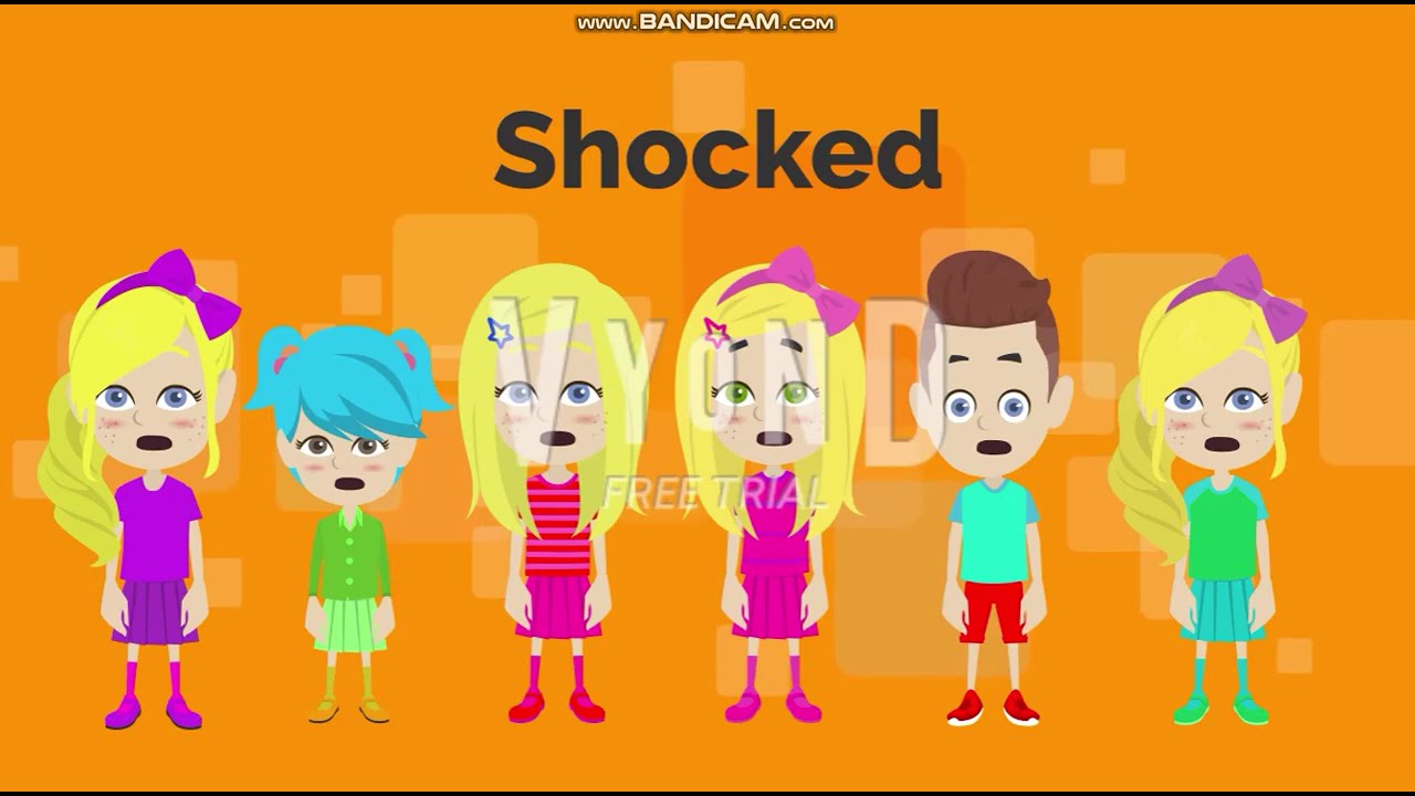 Lucy and friends emotions in Vyond!