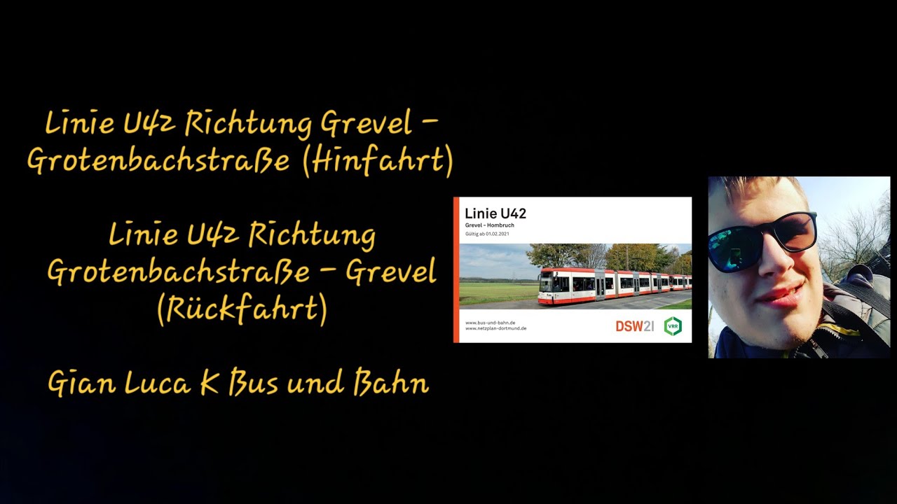 Linie U42 Richtung Grevel - Grotenbachstraße | (Hin/Rückfahrt) | Gian Luca K Bus und Bahn