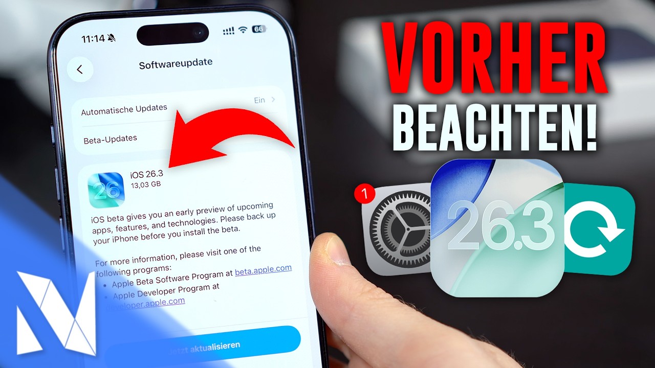 iOS 26.3 kommt bald - Das solltest du VORHER beachten! | Nils-Hendrik Welk