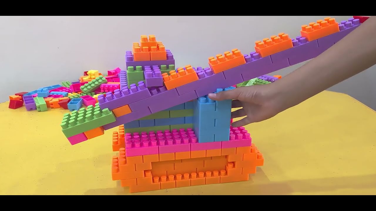 Blocks Tower Crane | Building Blocks Tower Crane for Kids | Amazing Vehicle