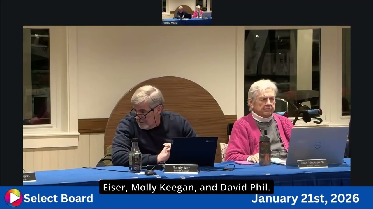 Select Board: 1-21-26