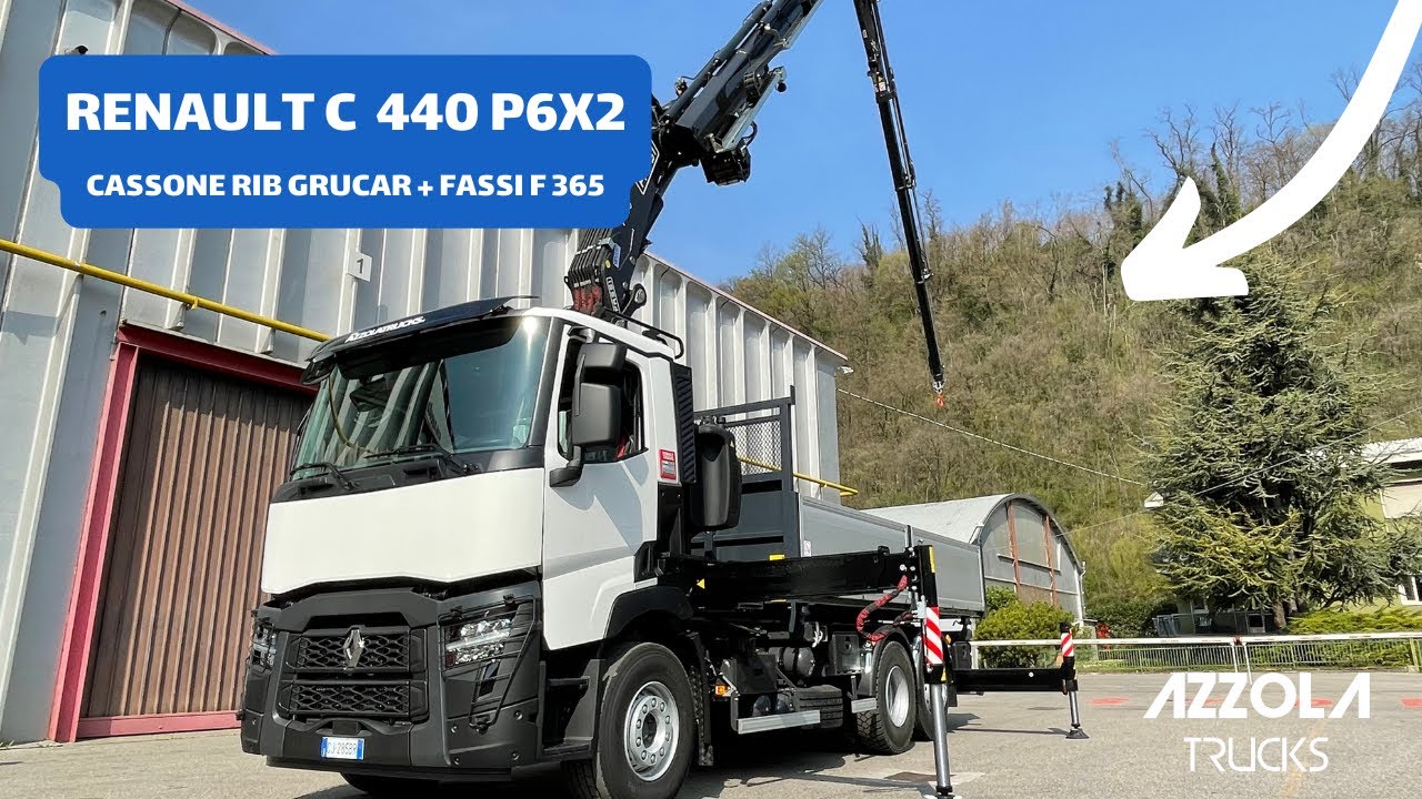 AzzolaTrucks - Nuovo Renault Trucks C 440 cassone con gru Fassi F365