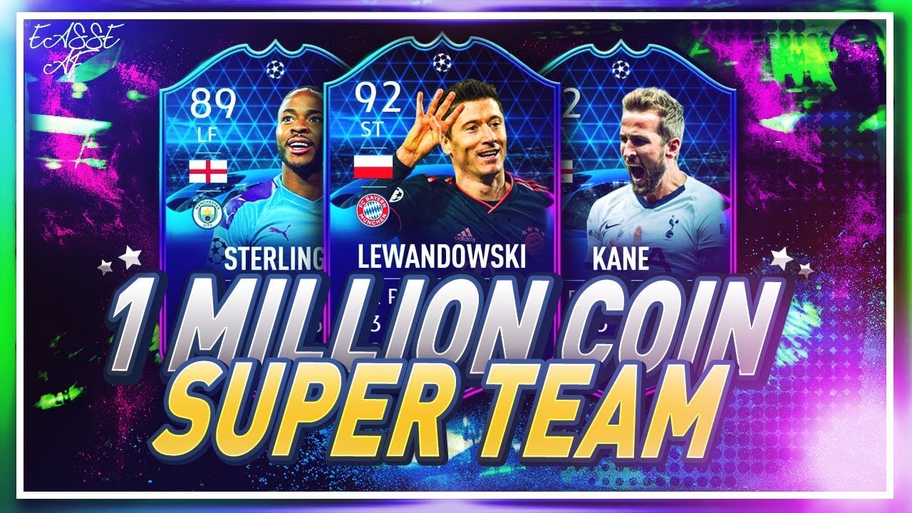 FIFA 20 BEST POSSIBLE 1 MILLION COINS SQUAD BUILDER | 3 LEAGUE HYBRID SQUAD BUILDER