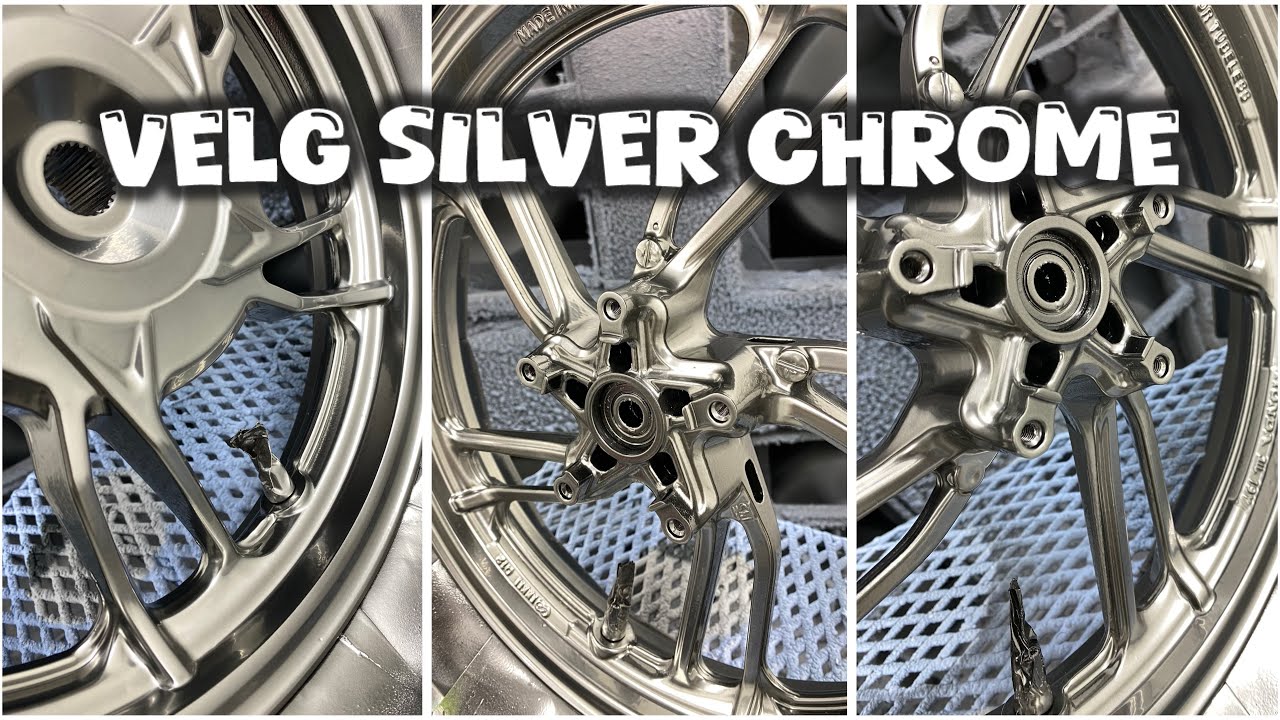 REPAINT VELG SILVER CHROME ‼️