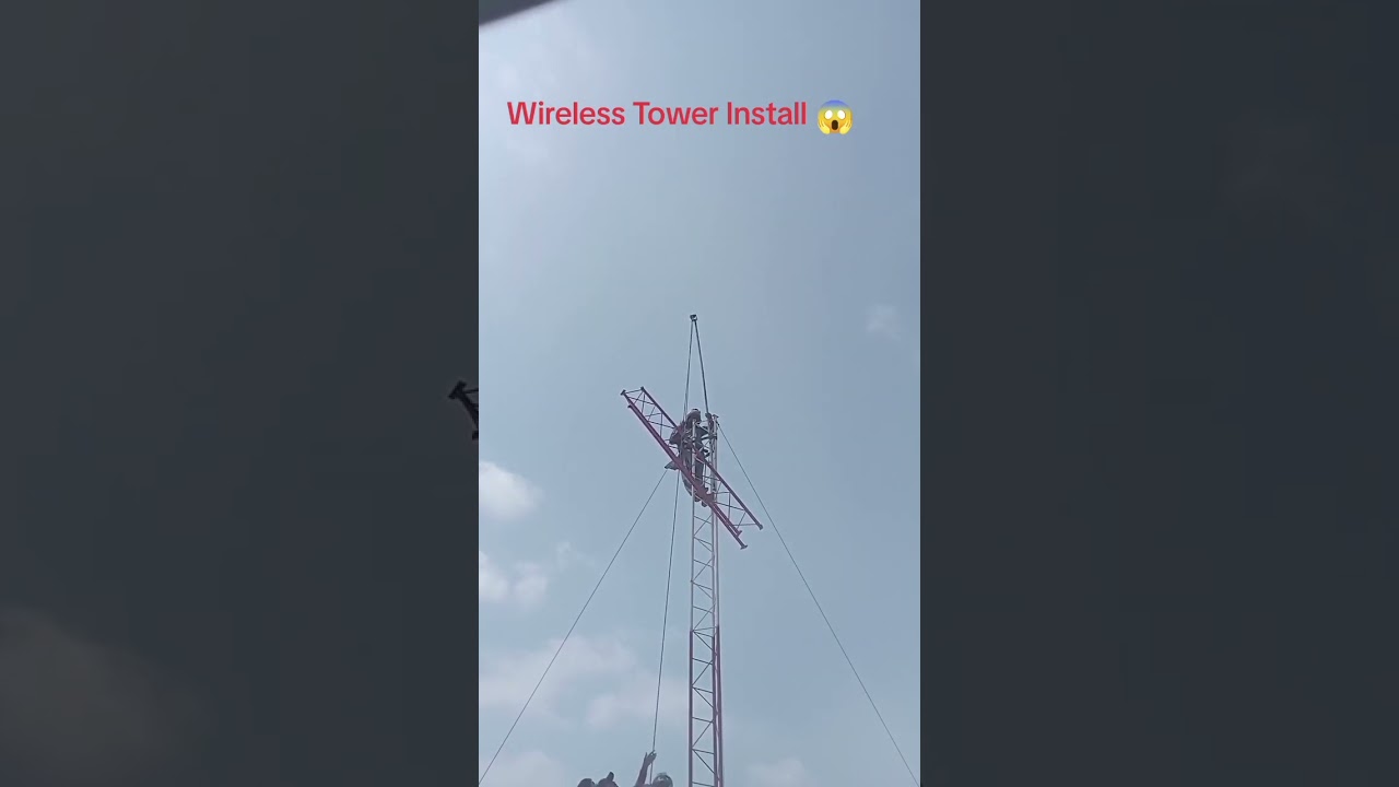 Wireless Tower Install #isp #shorts #viral