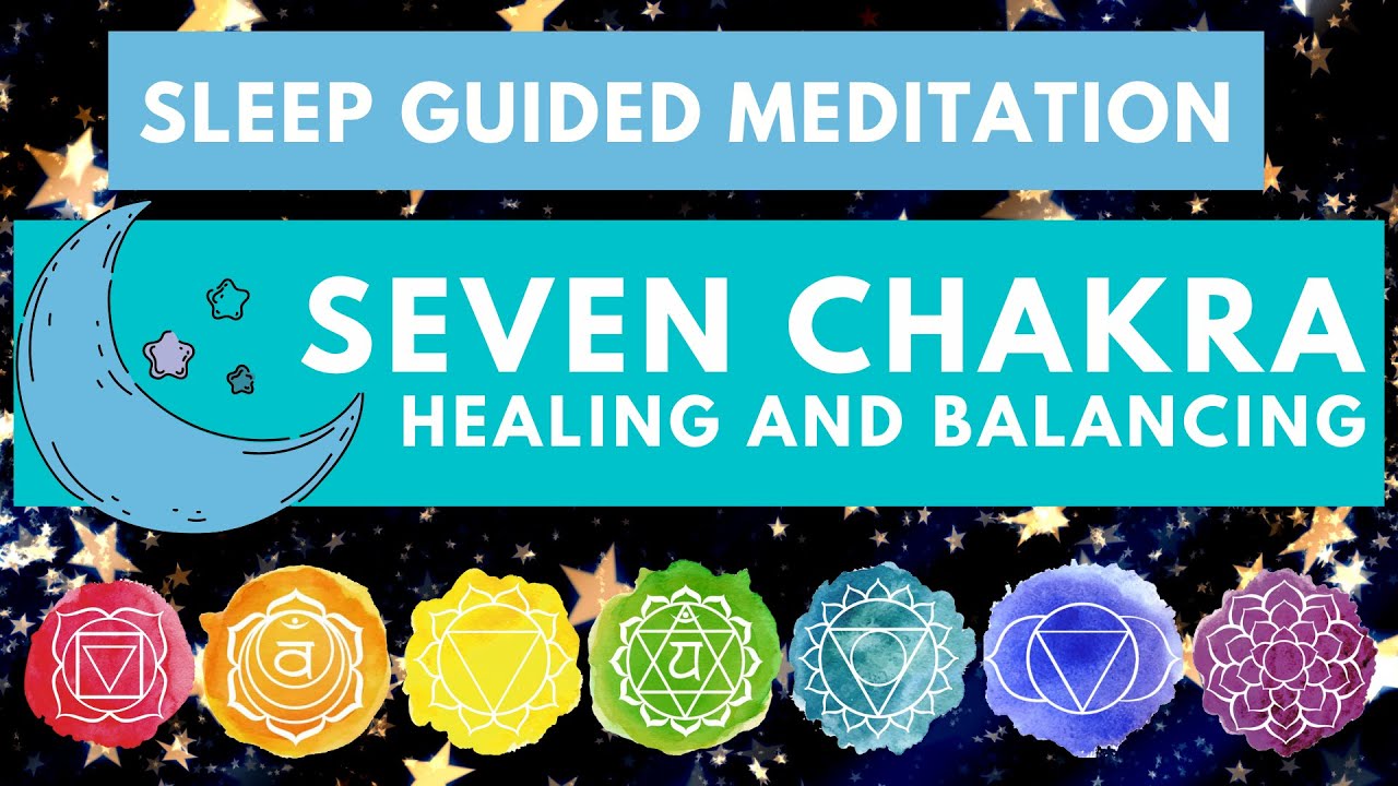 7 Chakra Guided Sleep Meditation | Healing and Balancing | Relaxing Music with Bell sound