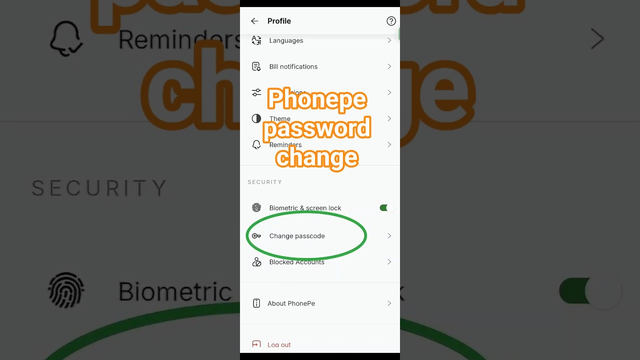 Phonepe Password change | how to change password in phonepe | phonepe password kaise change Kare