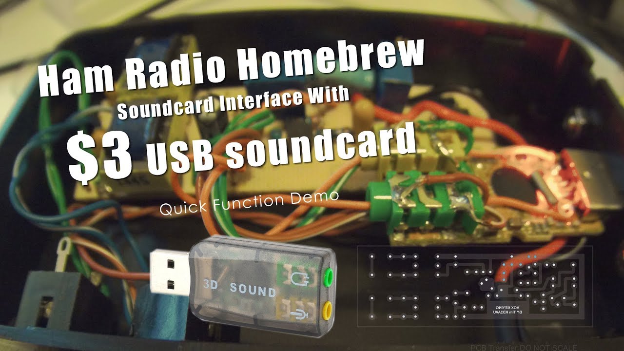 Ham radio Homebrew soundcard interface with cheap sound card