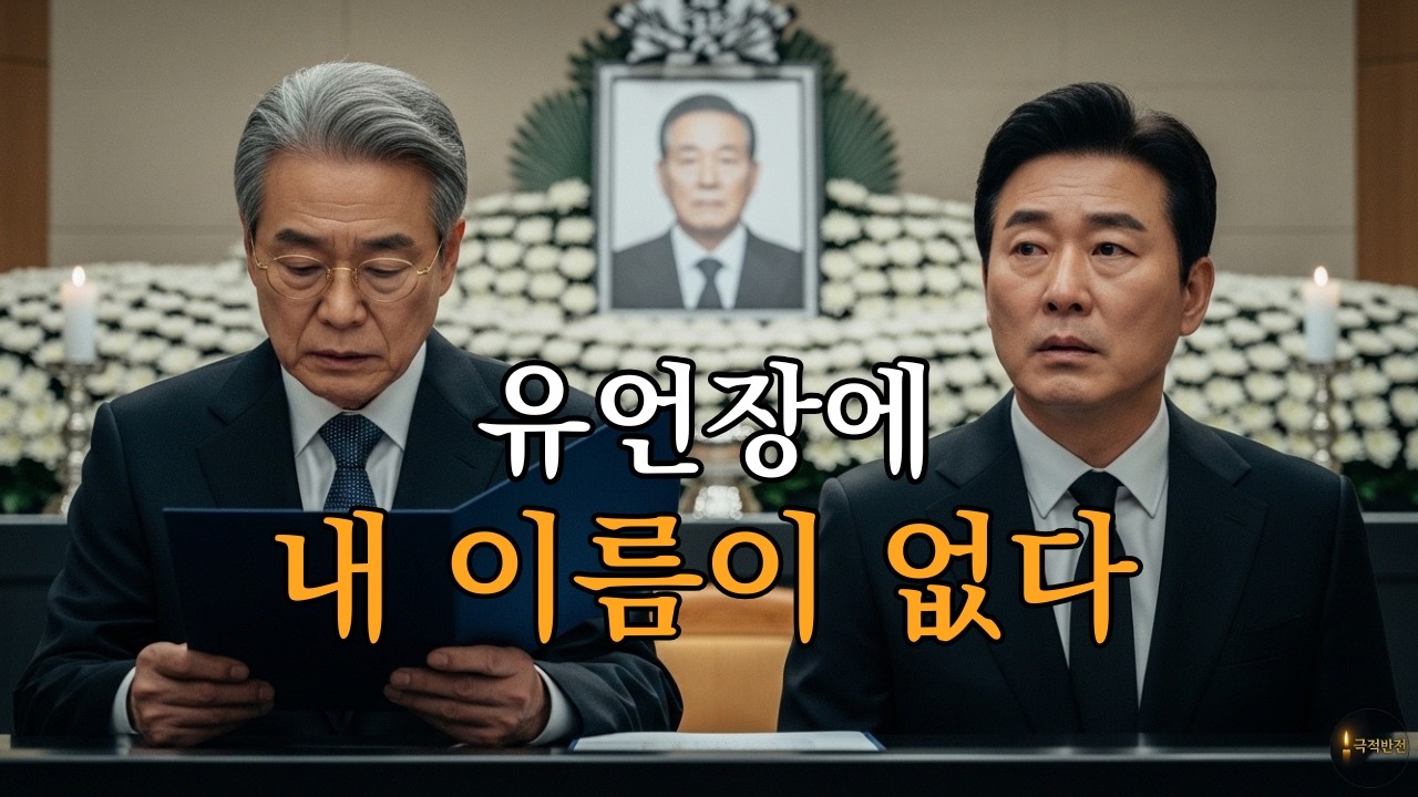 아버지 장례식장에서 유언장을 읽었는데… 제 이름이 없었습니다