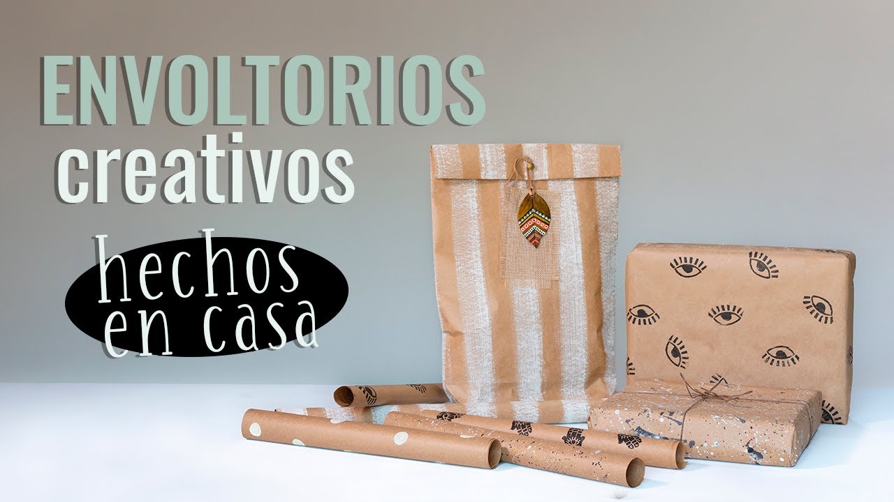 DIY - ENVOLTORIOS CREATIVOS / IDEAS PARA ESTAMPAR PAPELES / Sellos caseros y más
