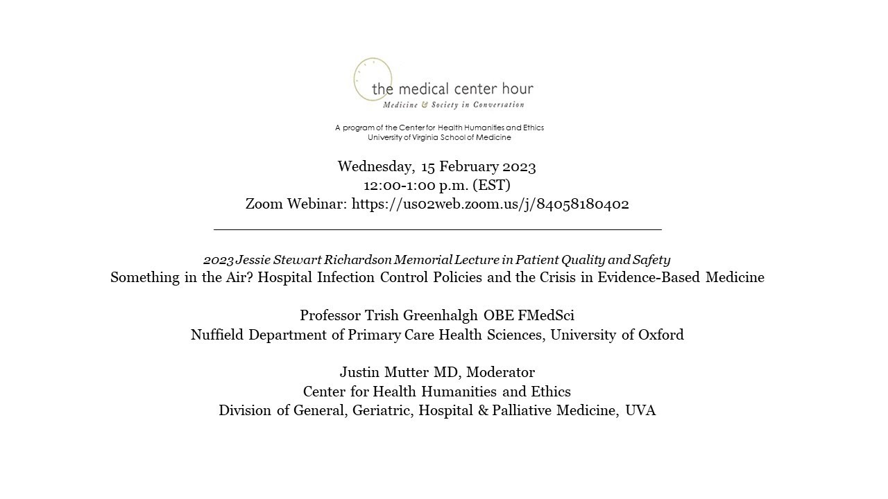 Something in the Air? Hospital Infection Control Policies and the Crisis in Evidence-Based Medicine