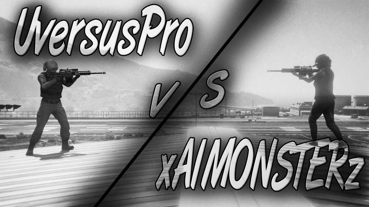 xAIMONSTERz vs UVersusPro [AW and Sniper Headshot Practice]