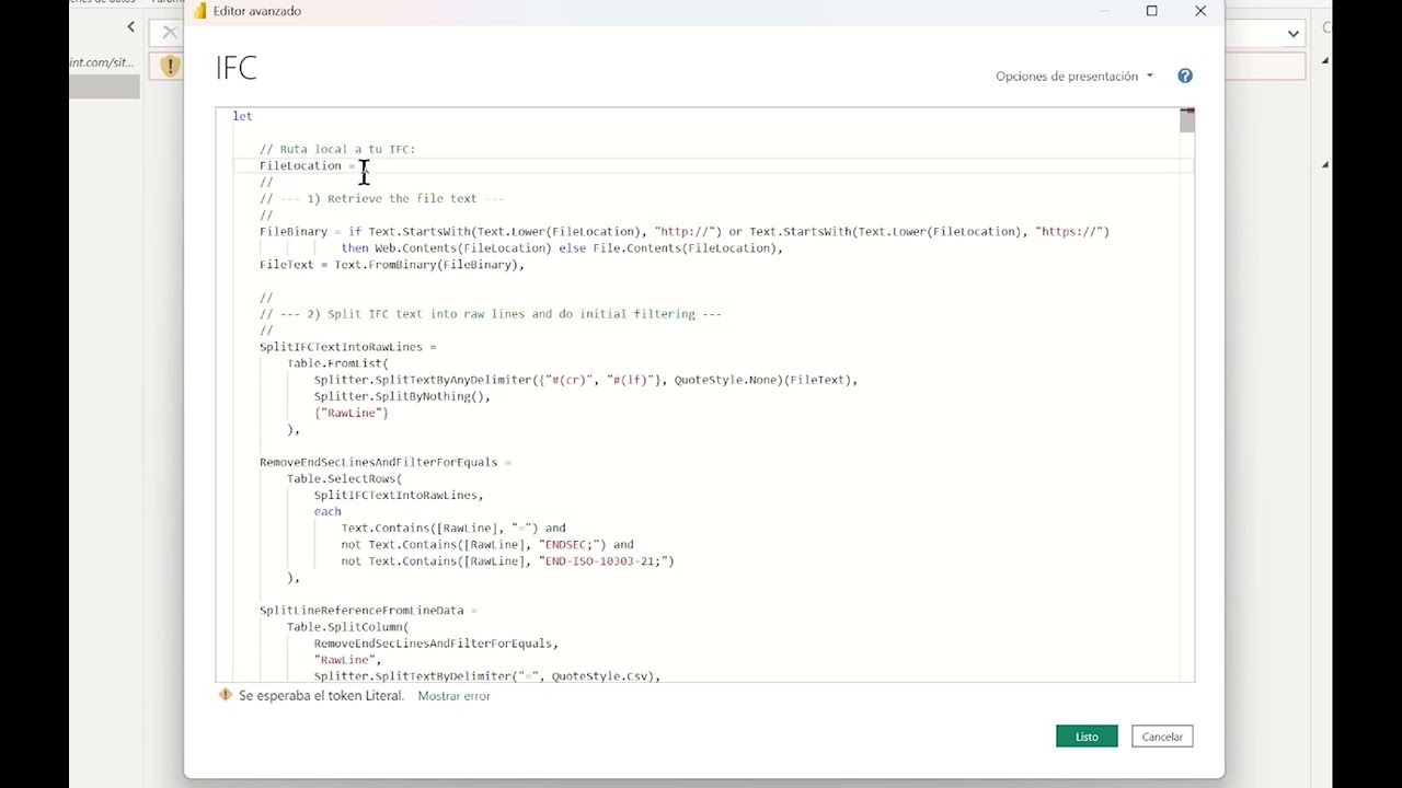 6 Conecta Revit con Power BI Panel en Blanco Opción 2