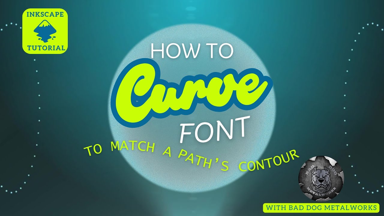 How to Curve Font to Match a Path's Contour - Inkscape Tutorial