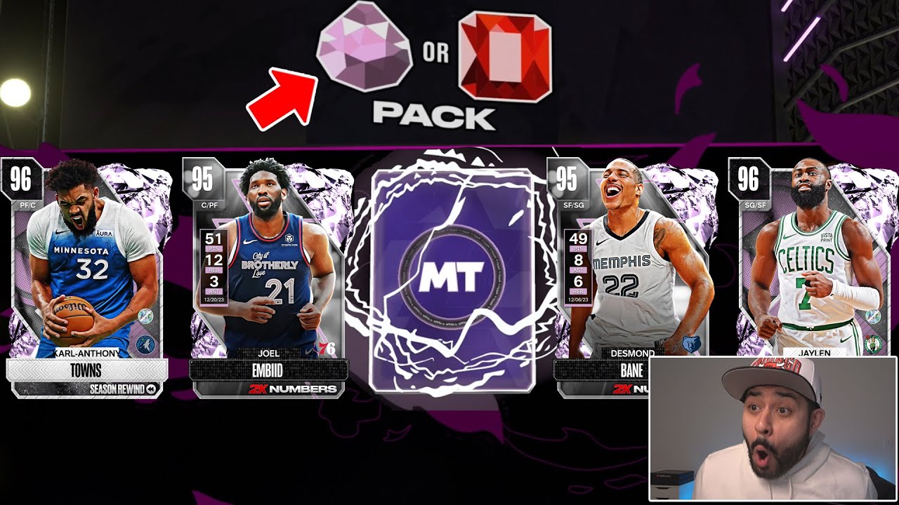 LUCKIEST PACK OPENING! I Opened the New Guaranteed Pink Diamond or Ruby Packs in NBA 2K24 MyTeam