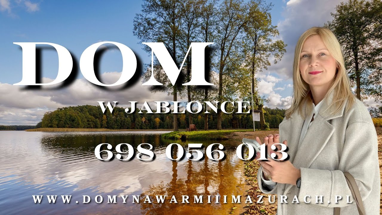 Jabłonka - dom na sprzedaż, nad jeziorem Omulew