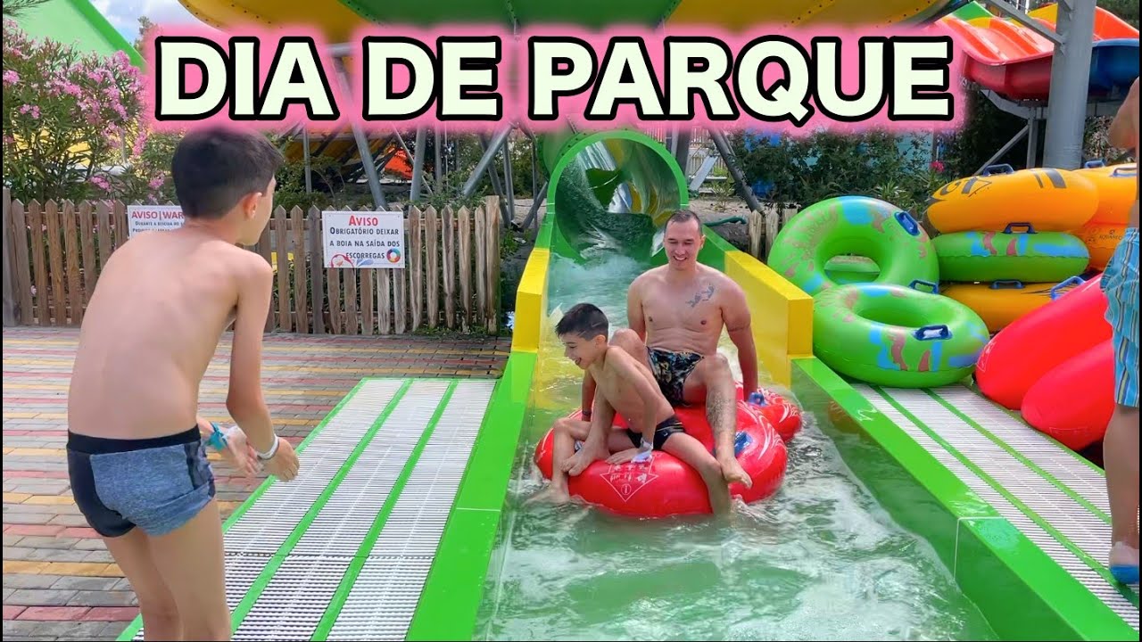 LEVAMOS OS GÊMEOS AO PARQUE AQUÁTICO AQUI EM PORTUGAL