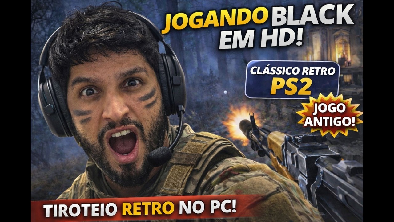 BLACK AO VIVO 🔥 O FPS LENDÁRIO DO PS2! Gameplay RETRO no PC