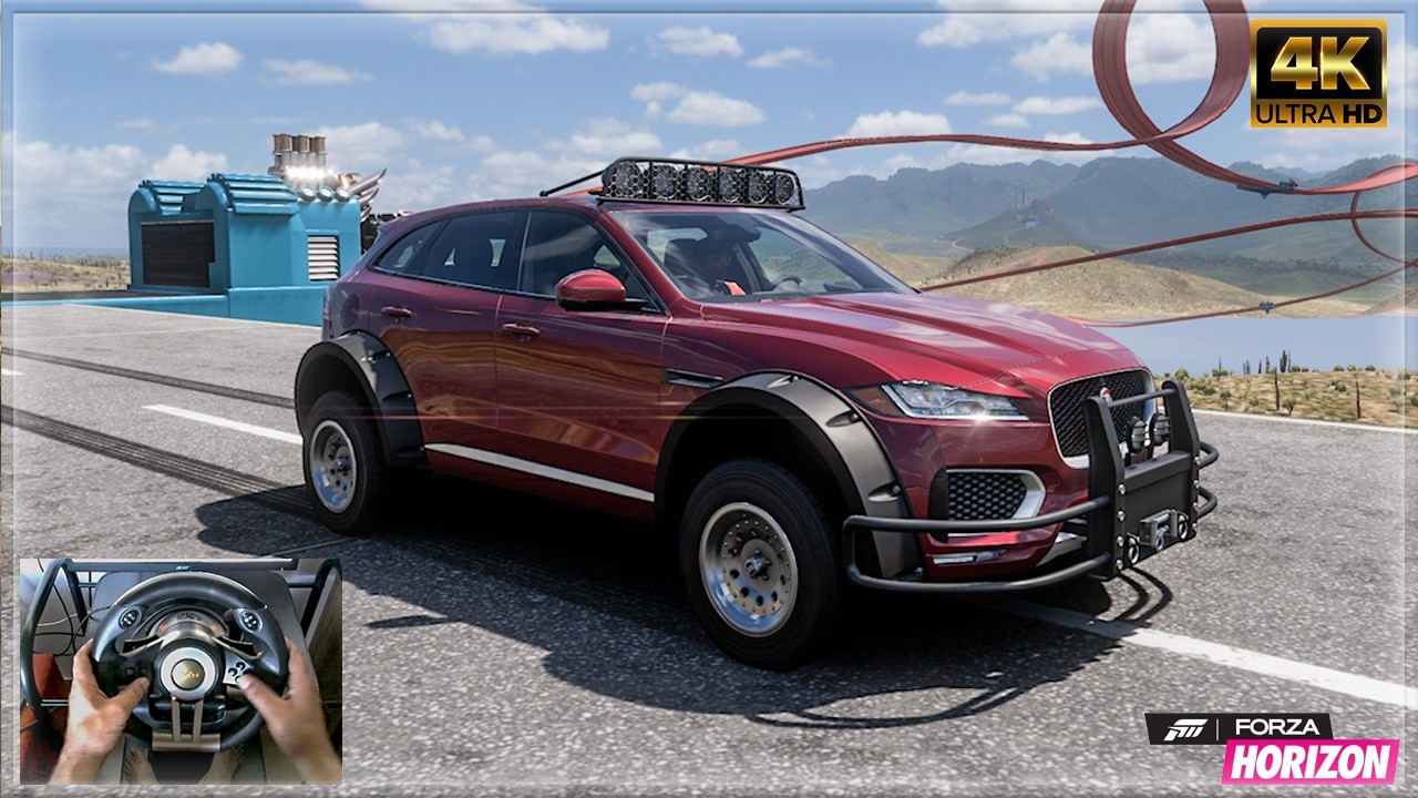 Jaguar F-PACE S - Hot Wheels Race - Forza Horizon 5 | Steering Wheel Gameplay
