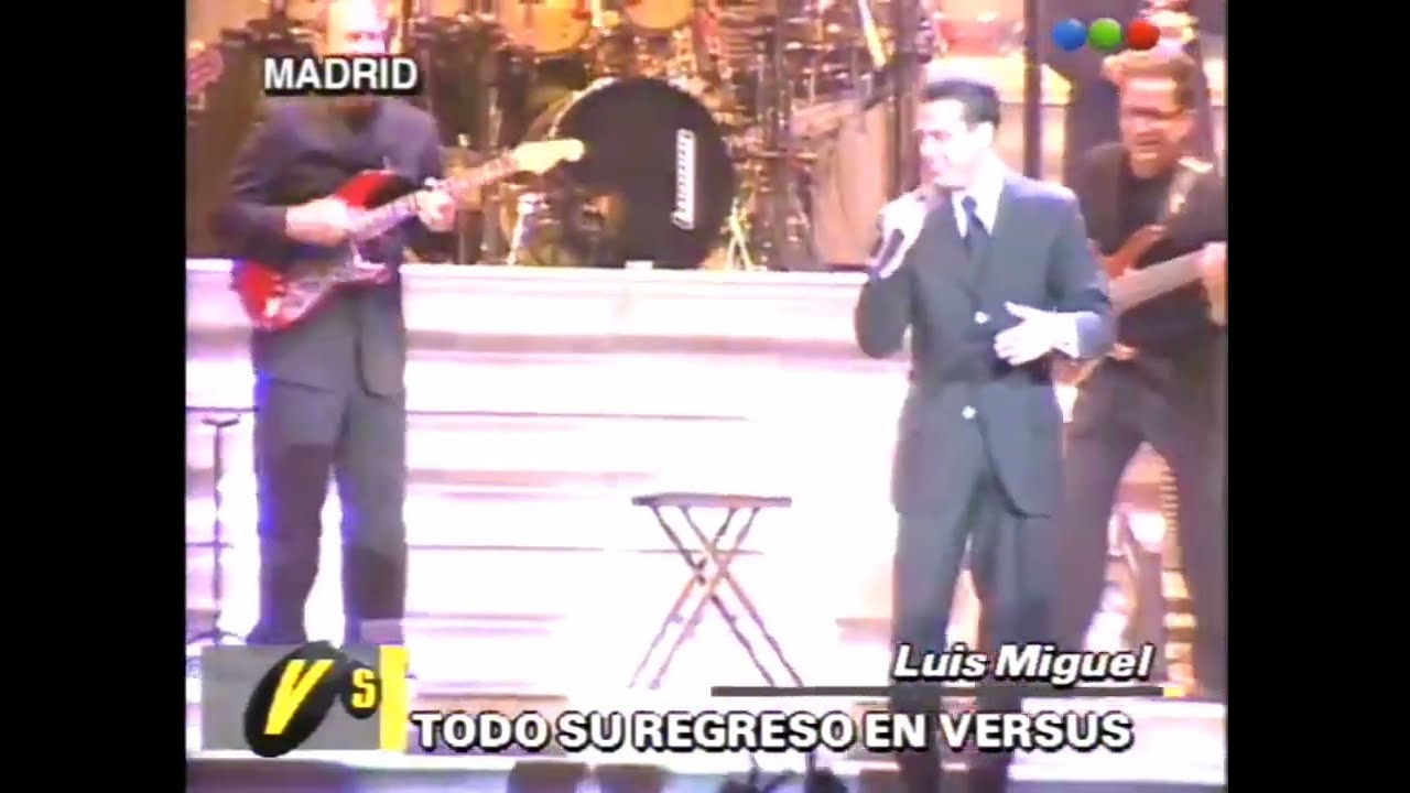 Luis Miguel - Quiero (Madrid, España 1999) EDICION - Fragmentos de canción y conferencia de prensa.