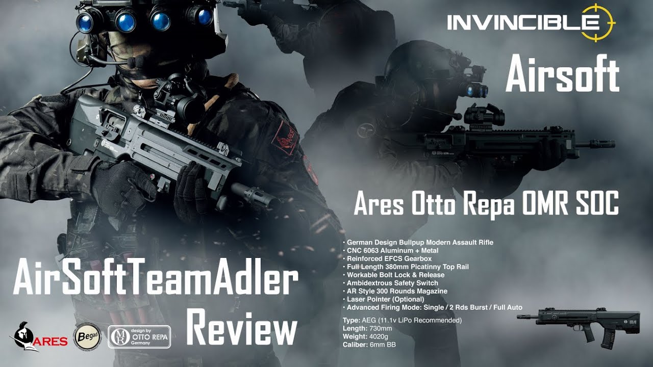Airsoft Ares Otto Repa OMR SOC AR Review | begadi.de | Airsoftteamadler