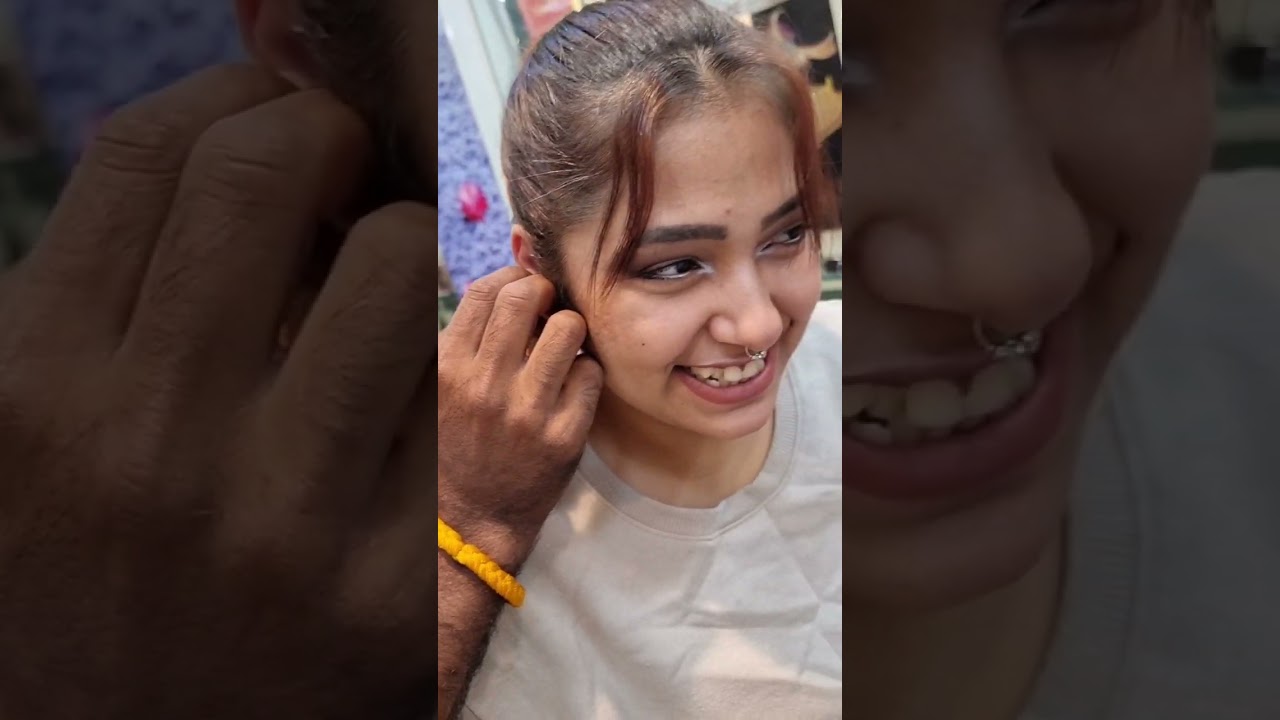 Throwback videos and photos from21stApril 2023. An outing with my family.Got our ears piercings done