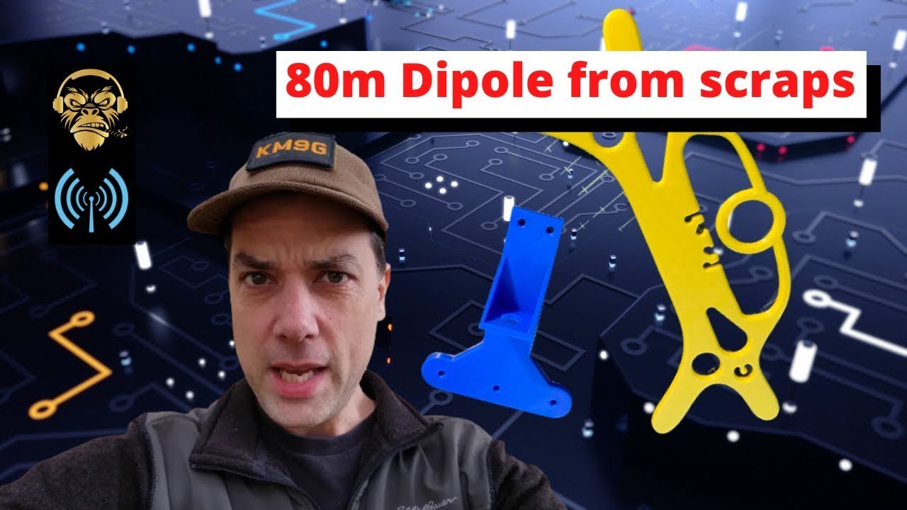 Как построить 80-метровый диполь из оставшихся деталей DX Commander