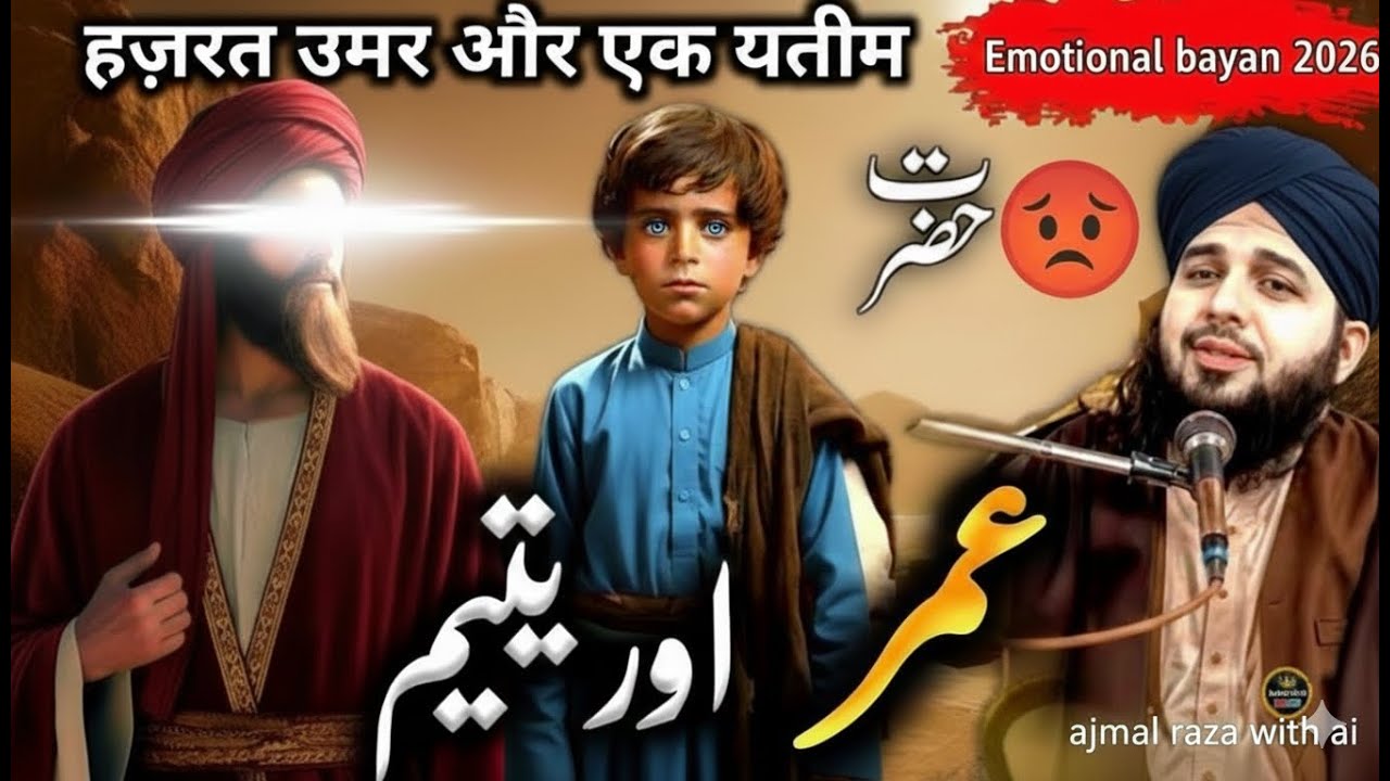 Hazrat Umar Or Orphan Child Ka Waqia ||😭 Emotional Bayan Peer Ajmal Raza Qadri 2026