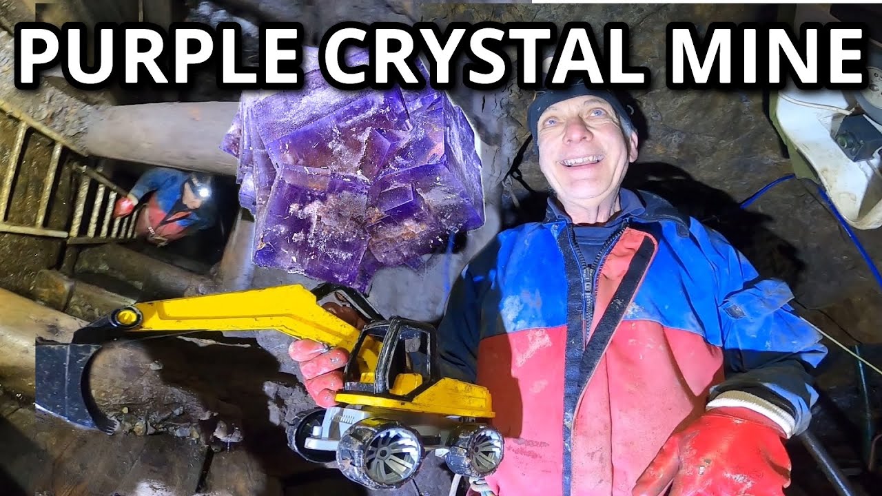 THE GREENLAWS MINE PROJECT SERIES -Purple Crystal Fever- #mineexploration in the  #fluorite #mine