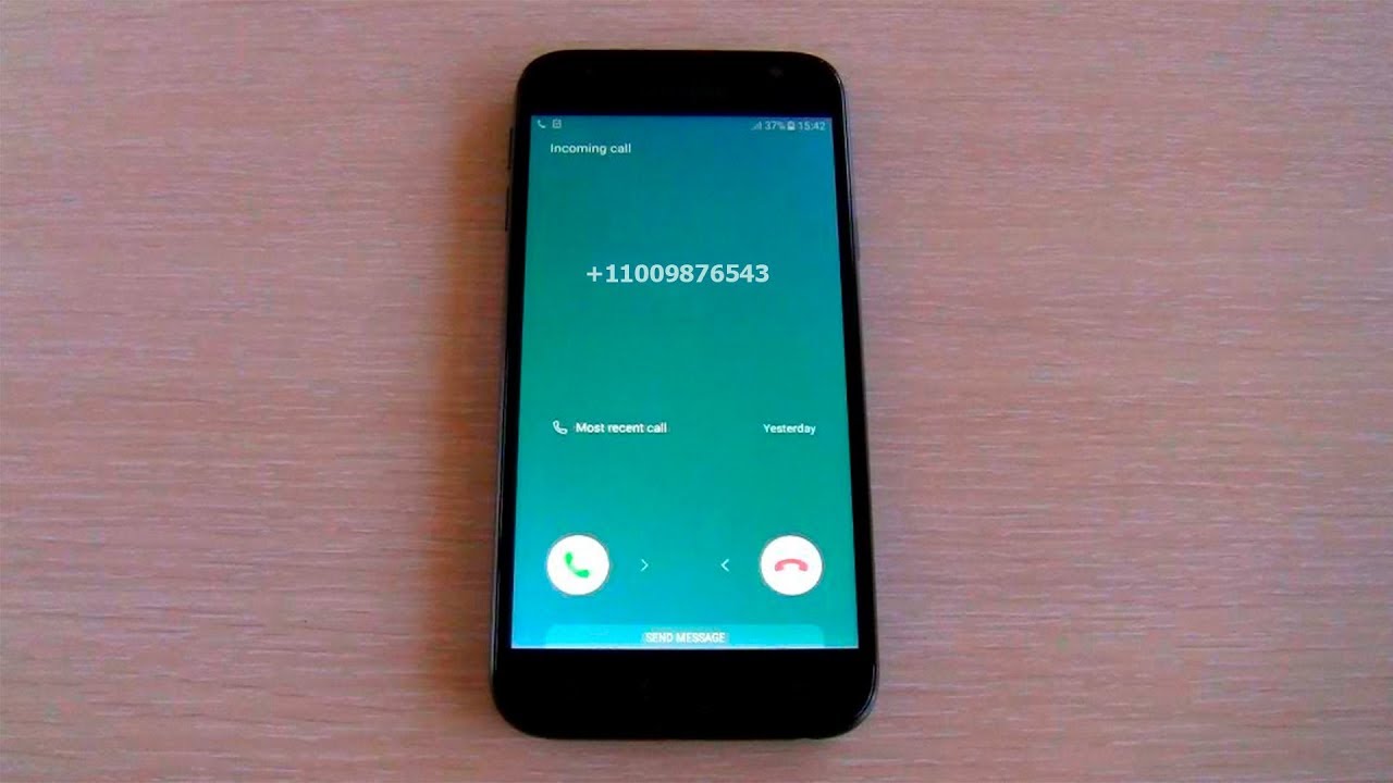 Incoming call SAMSUNG J3 2017