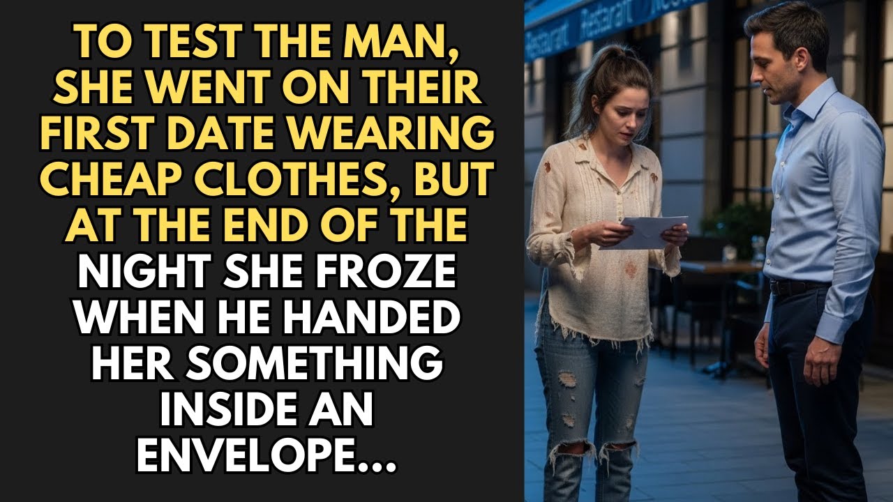 To Test The Man, She Went On Their First Date Wearing Cheap Clothes, But At The End Of The Night...