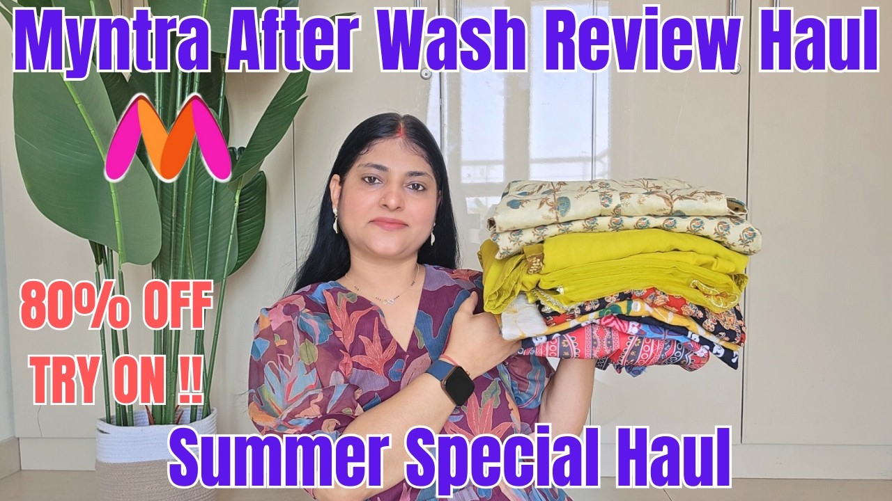 Myntra New After Wash Review Haul | Summer Special Kurta , Kurta Set , Top  After Wash Review
