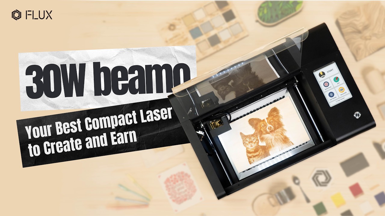 FLUX beamo | Create & Earn Profit with the 30W Ultra Compact Laser Cutter