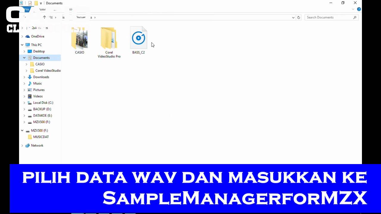 Tutorial CASIO Sample Manager untuk MZ-X500 / MZ-X300 by Casio Club Indonesia