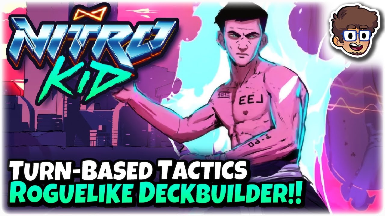 Neon Roguelike Deckbuilder Turn-Based Tactics!! | Let's Try Nitro Kid
