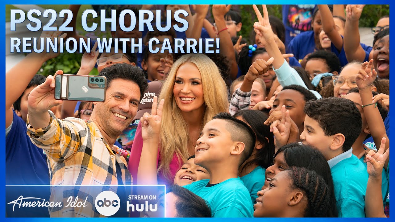 PS22 Kids' Chorus And Carrie Underwood Reunite To Sing 