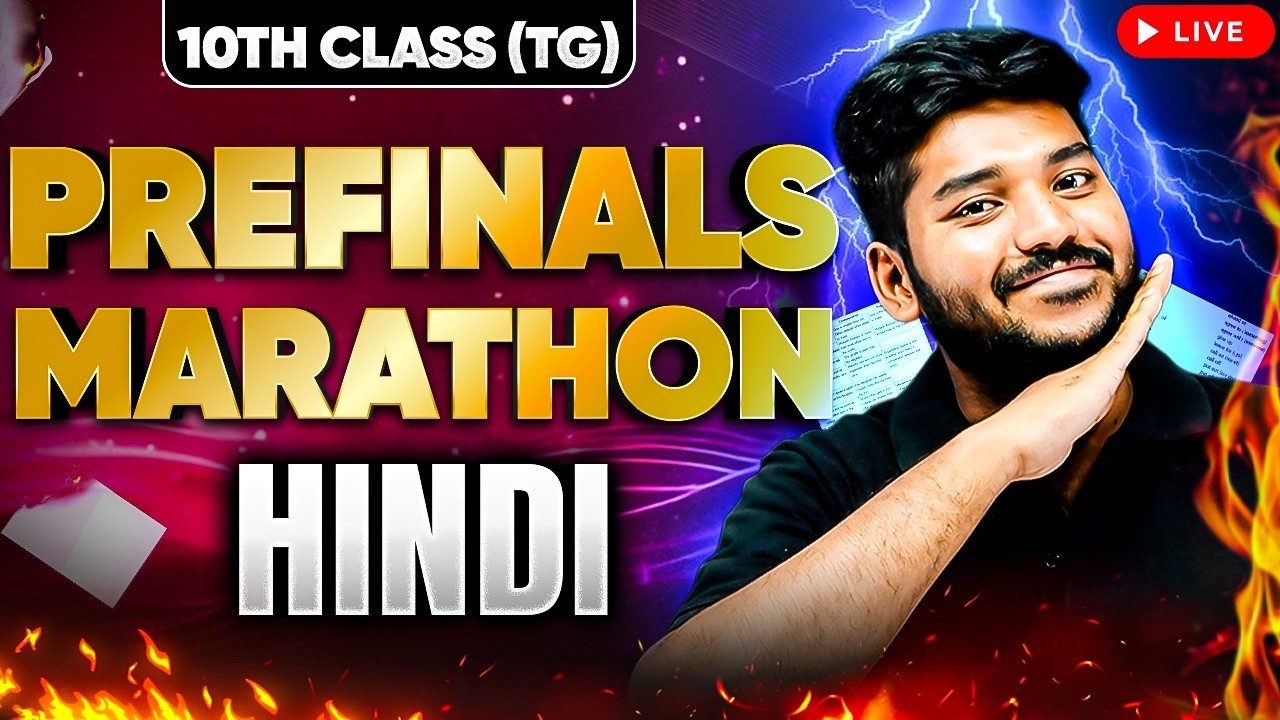 Most Important Questions & Tips | Hindi | 10th Class | Prefinals Marathon | Telangana