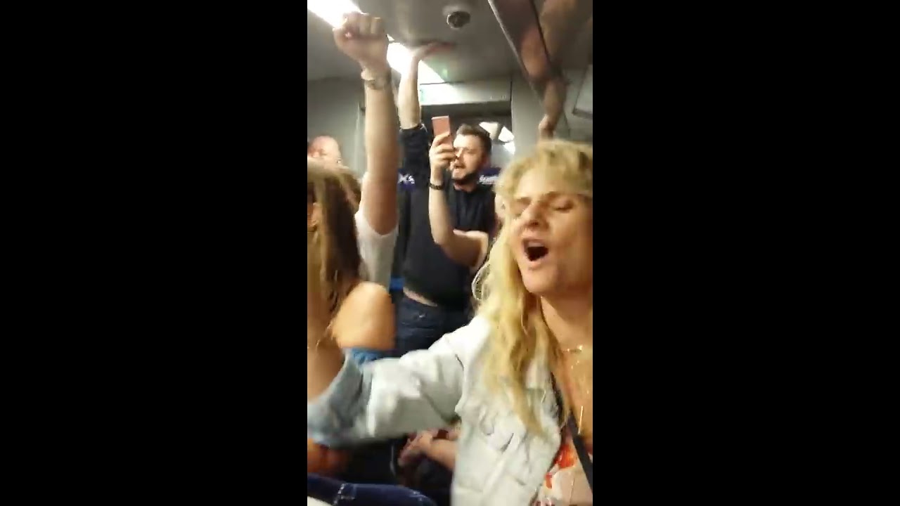 Scottish piper on the last train out of glasgow